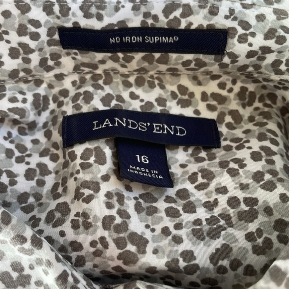 Land’s End No Iron Supima Button Up‎ Shirt - Picture 7 of 8